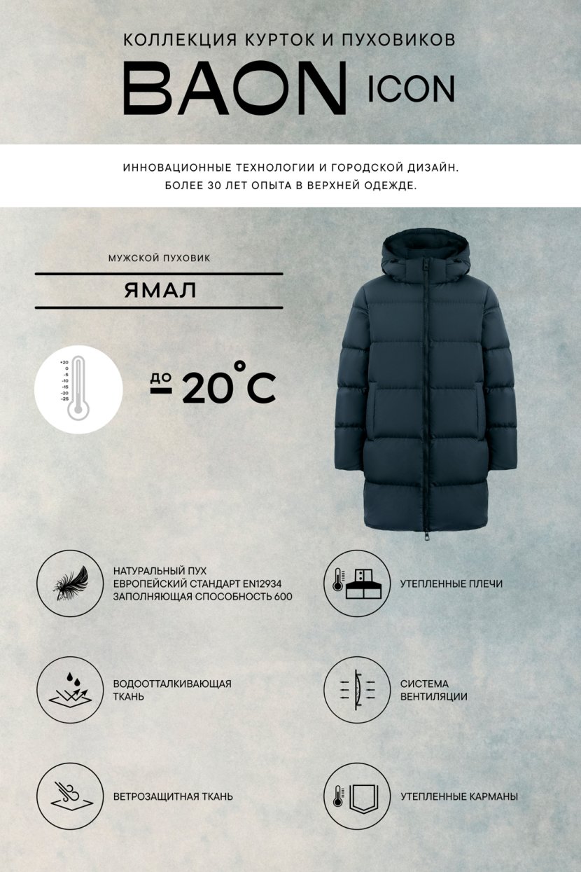 фото Пуховик baon