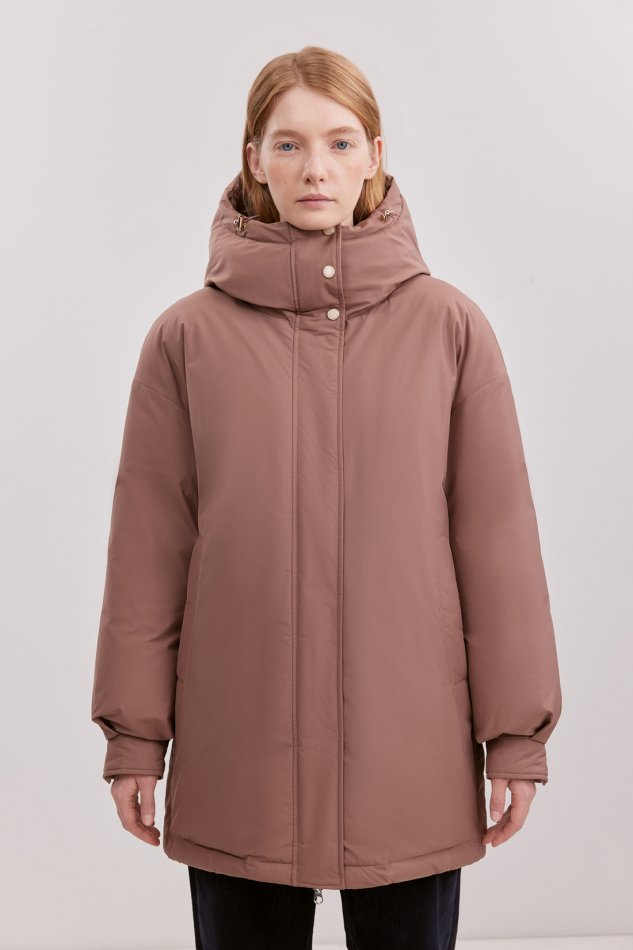 Пуховик с натуральным наполнителем и капюшоном Baon B0025502 - 3