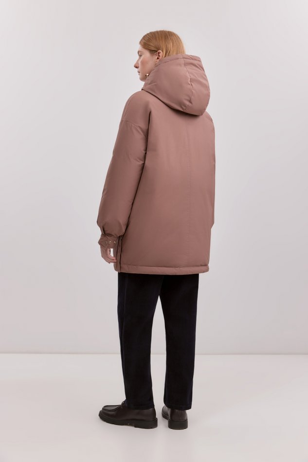 Пуховик с натуральным наполнителем и капюшоном Baon B0025502 - 4