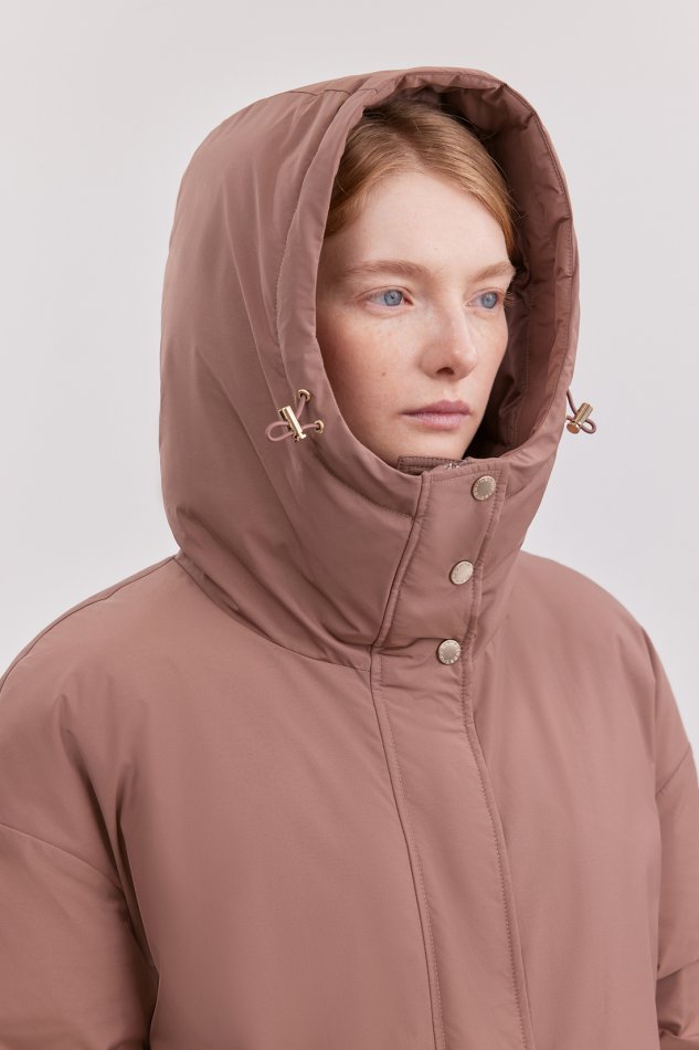 Пуховик с натуральным наполнителем и капюшоном Baon B0025502 - 5