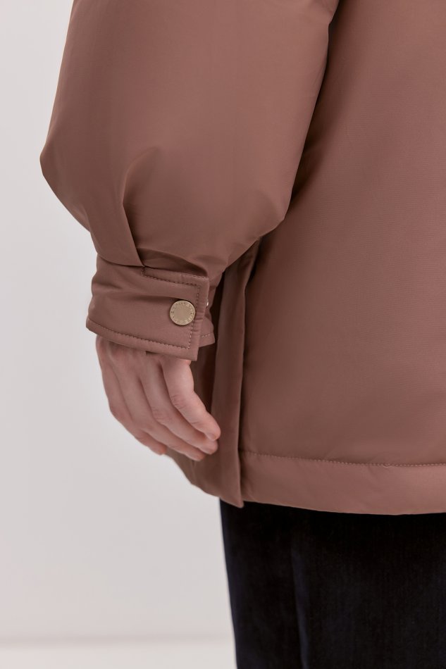 Пуховик с натуральным наполнителем и капюшоном Baon B0025502 - 8