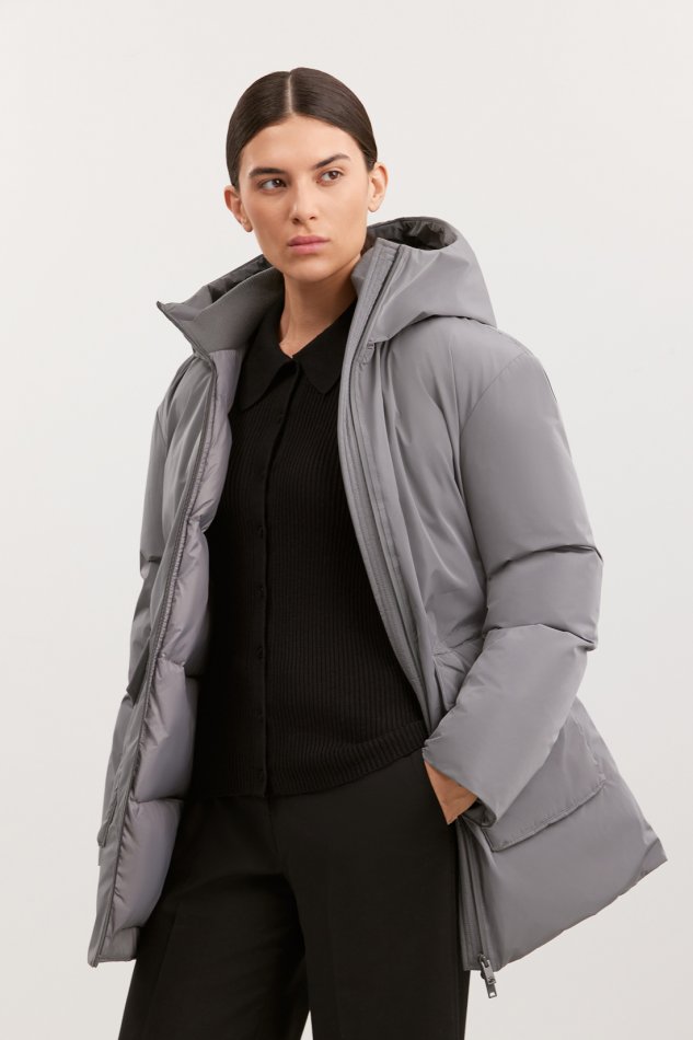 Объемный пуховик с капюшоном Baon B0025504