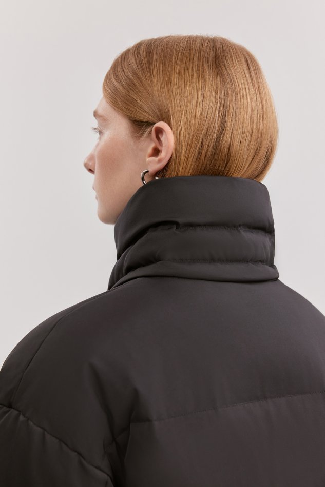 Удлиненный стеганый пуховик со съемным капюшоном Baon B0025522 - 7