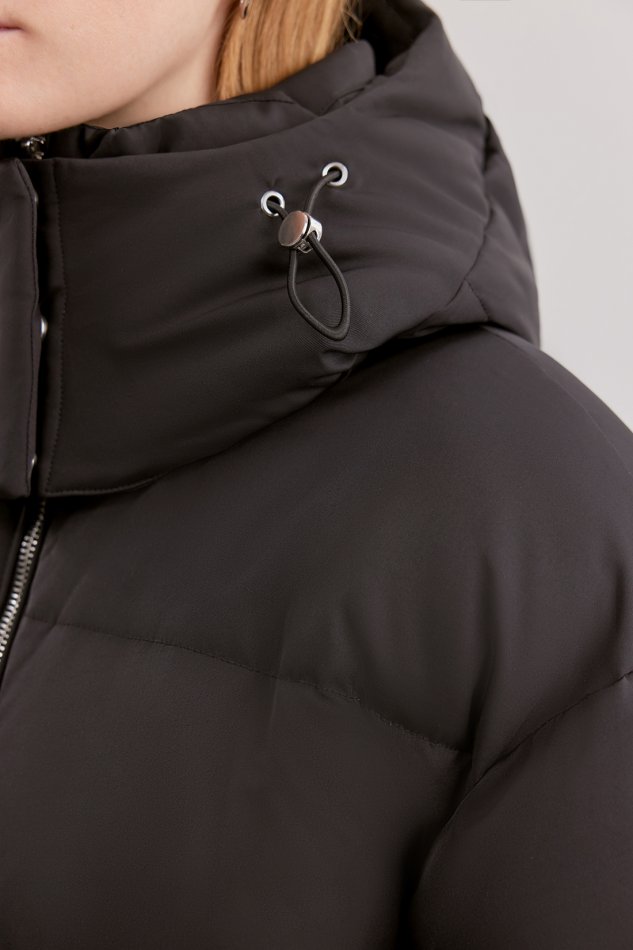 Удлиненный стеганый пуховик со съемным капюшоном Baon B0025522 - 8
