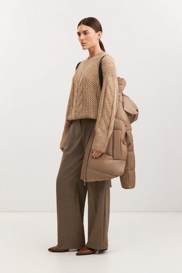 Удлиненный стеганый пуховик со съемным капюшоном Baon B0025522 - 5