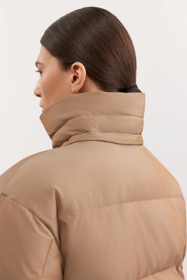 Удлиненный стеганый пуховик со съемным капюшоном Baon B0025522 - 7