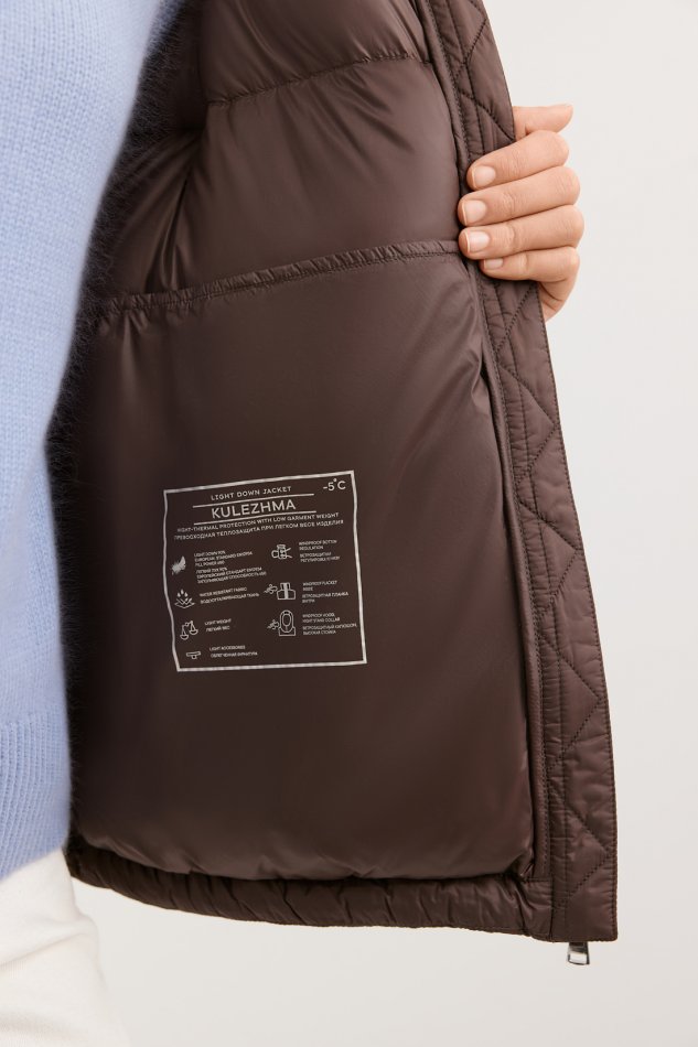 Облегченный пуховик прямого силуэта Baon B0124505 - 7
