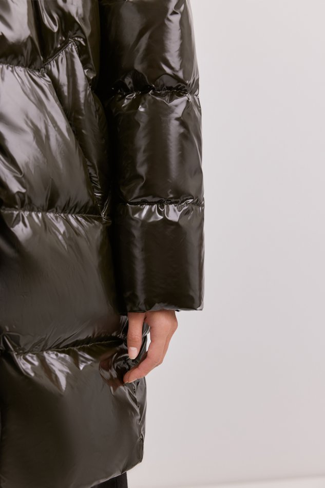 Женское пуховое пальто с несъемным капюшоном Baon B0224532 - 7