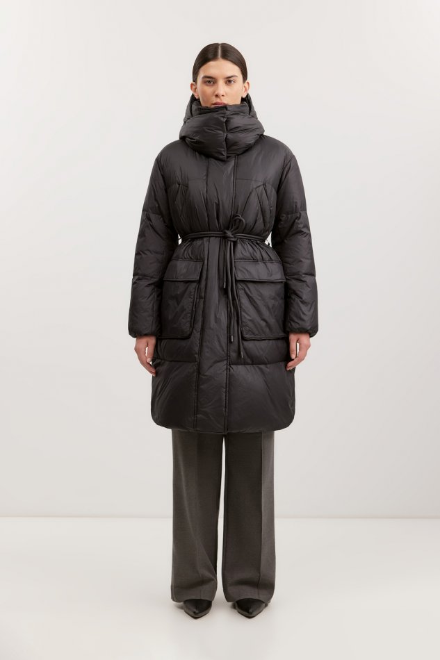 Пальто пуховое с натуральным наполнителем Baon B0225503 - 3