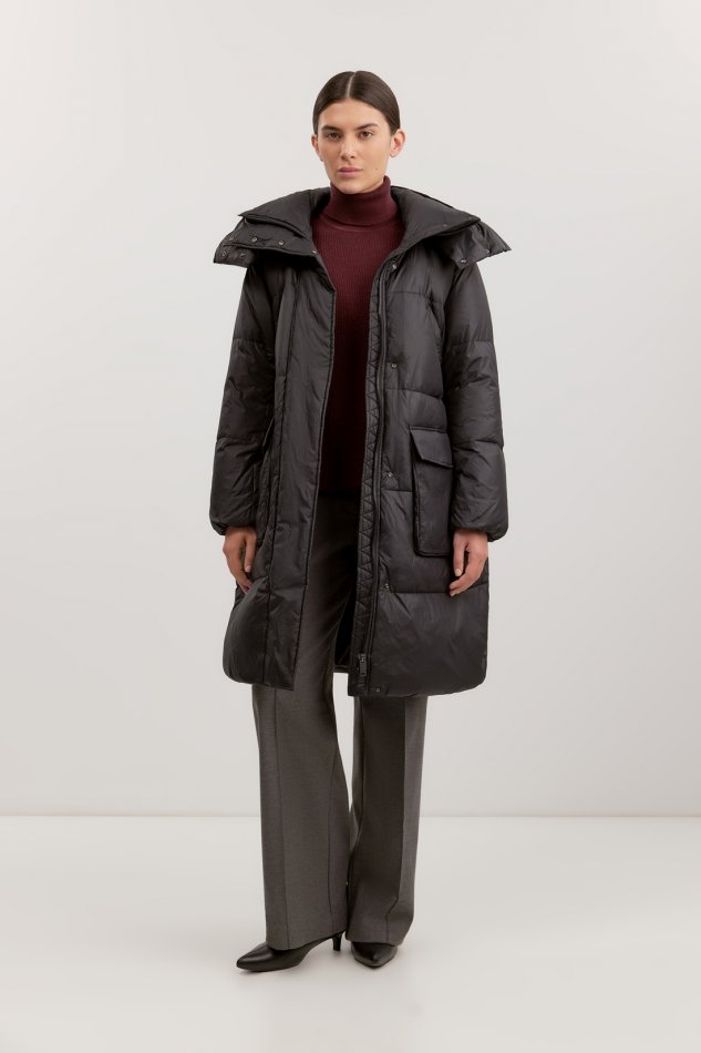 Пальто пуховое с натуральным наполнителем Baon B0225503 - 2