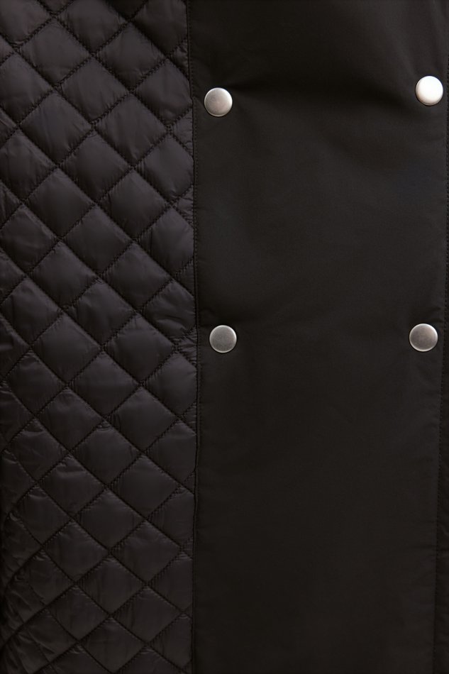 Утепленное классическое пальто-тренч Baon B0525501 - 5