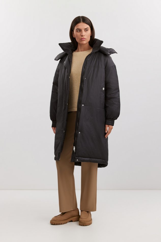 Пальто утепленное с капюшоном Baon B0525502