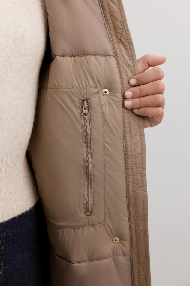 Пальто утепленное с капюшоном Baon B0525502 - 7