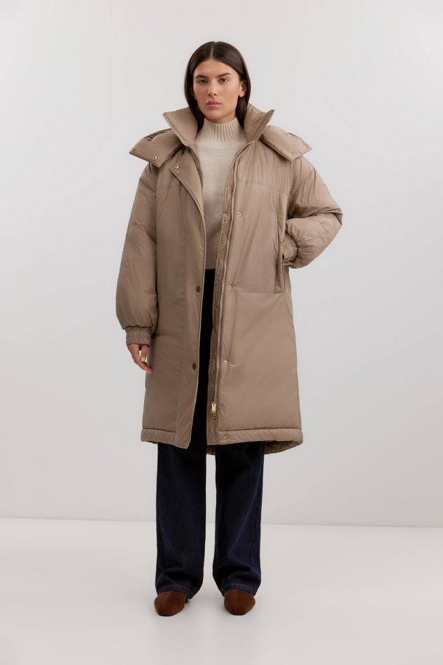 Пальто утепленное с капюшоном Baon B0525502