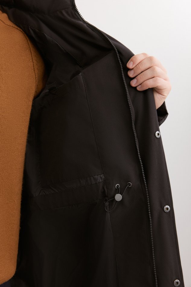 Удлинённое пуховое полупальто Baon B5225503 - 5