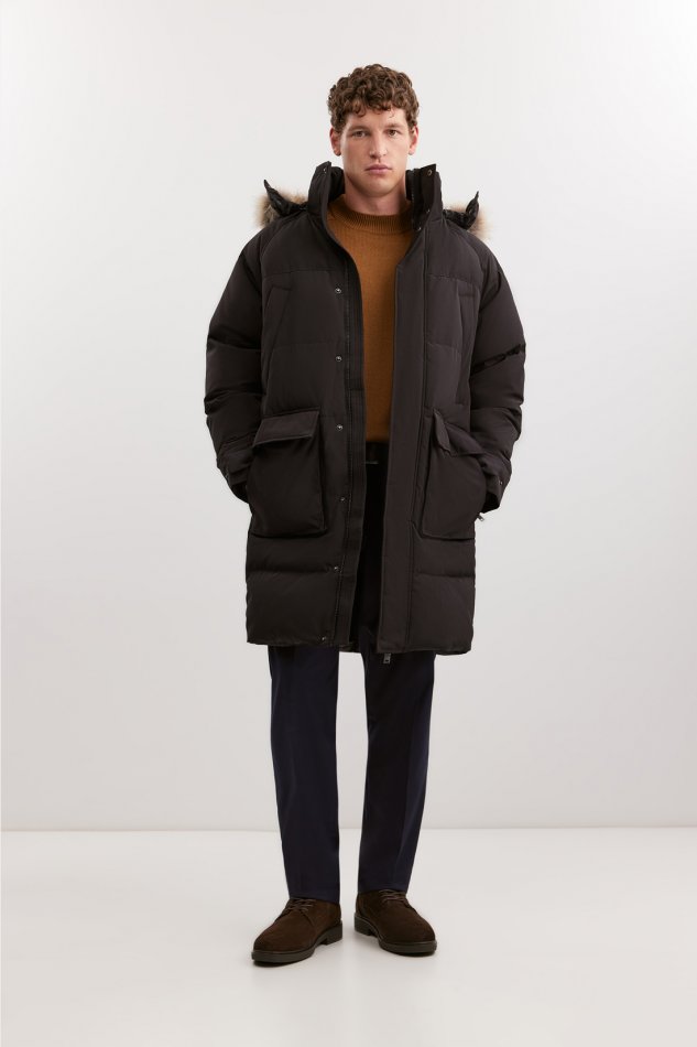 Удлинённое пуховое полупальто Baon B5225503 - 2