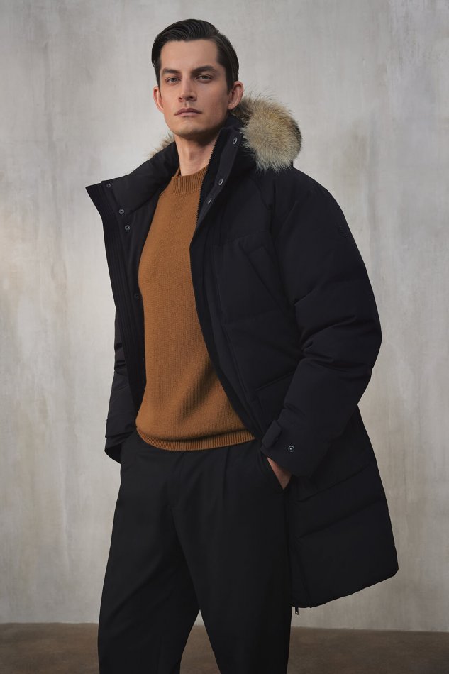 Удлинённое пуховое полупальто Baon B5225503