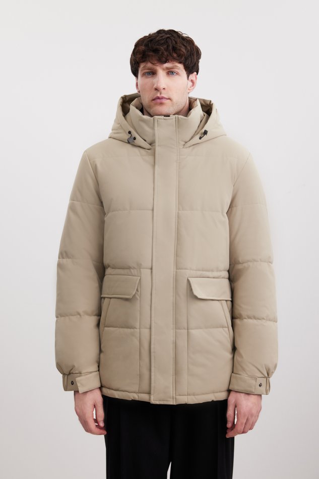 Утепленная стеганая куртка с капюшоном Baon B5425511 - 3