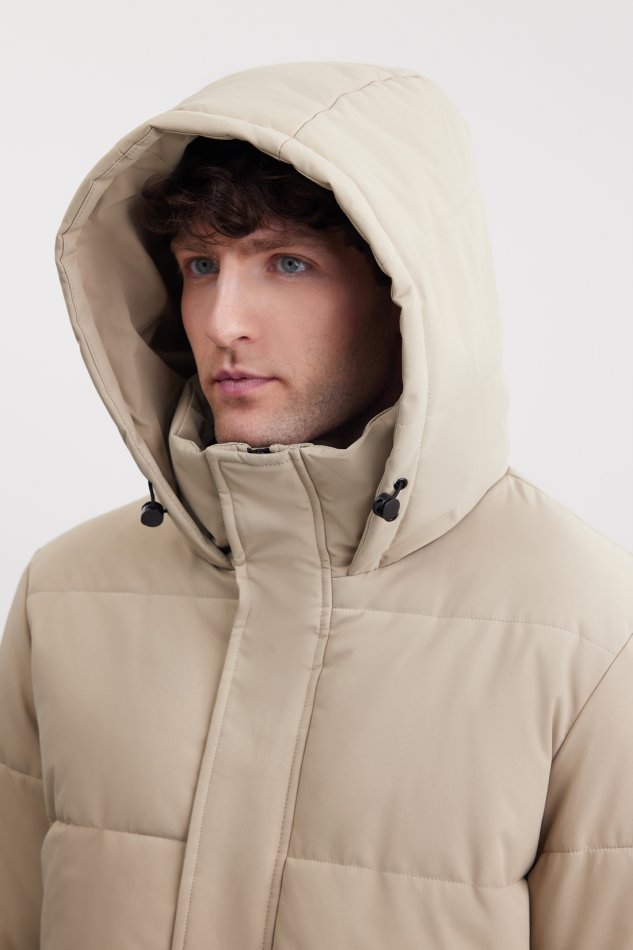 Утепленная стеганая куртка с капюшоном Baon B5425511 - 5