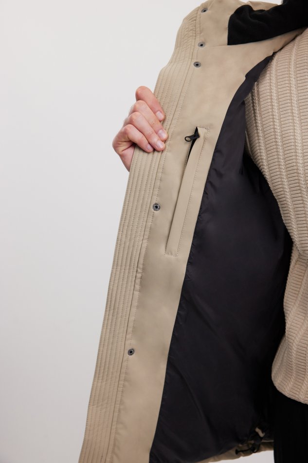 Утепленная стеганая куртка с капюшоном Baon B5425511 - 7