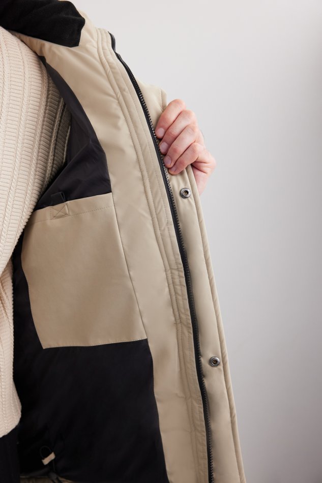 Утепленная стеганая куртка с капюшоном Baon B5425511 - 8