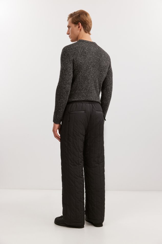 Утепленные стеганые прямые брюки Baon B5925502 - 3