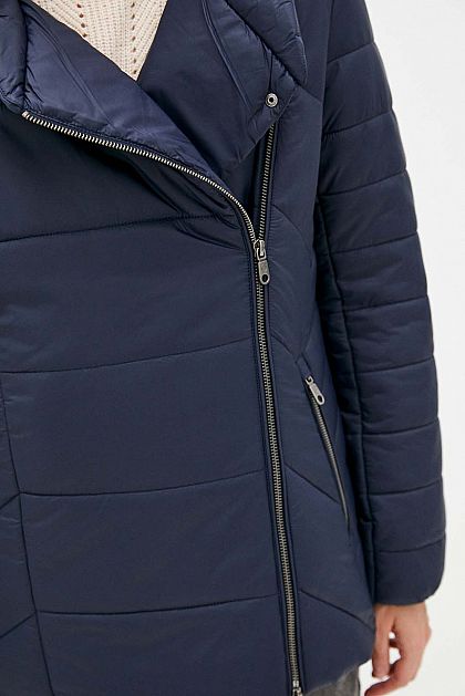 Куртка с асимметричной застёжкой и капюшоном Баон Baon B031504