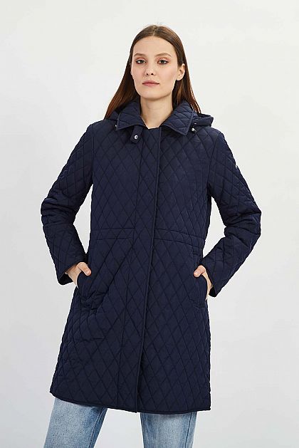 Стёганое пальто с капюшоном Баон Baon B0322007