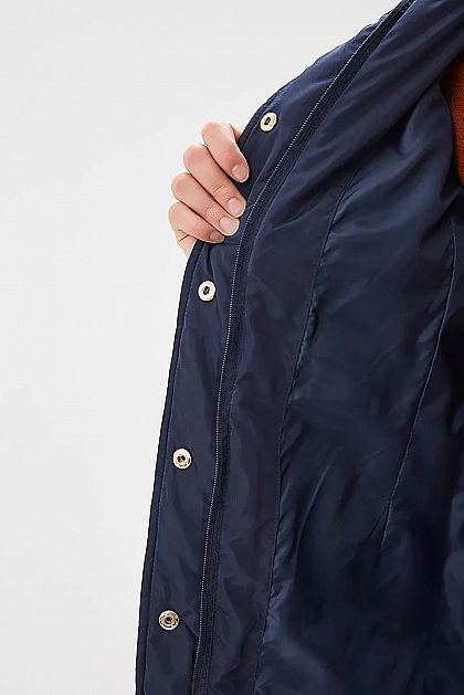 Стёганая куртка с накладными карманами B039043