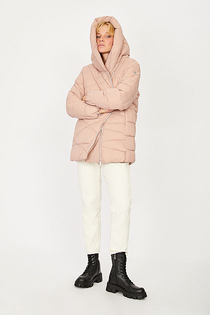 Куртка с асимметричной застёжкой (эко пух)  Баон Baon B041528