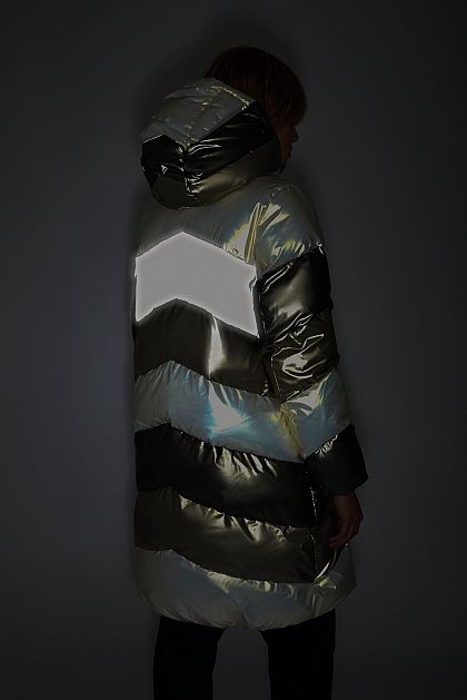 Перламутровая куртка (эко пух)  B041529