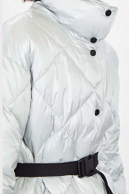 Куртка с поясом (эко пух)  B041546