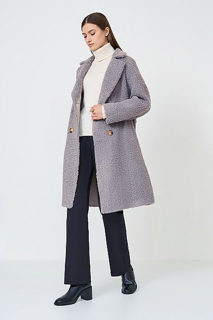 Элегантное двубортное пальто