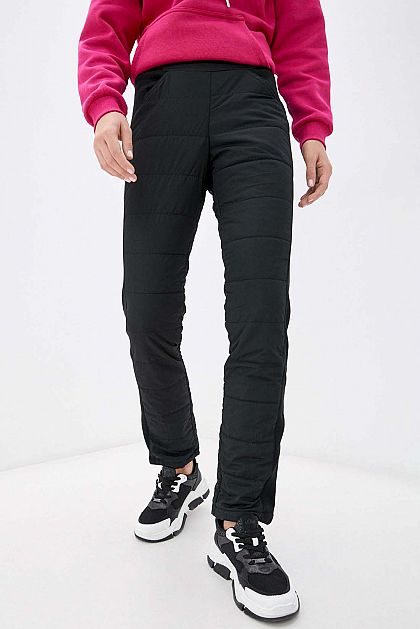 Утеплённые брюки с эластичным поясом B091501