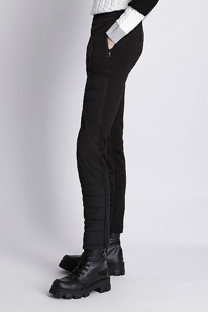 Комбинированные утеплённые брюки Баон Baon B091502