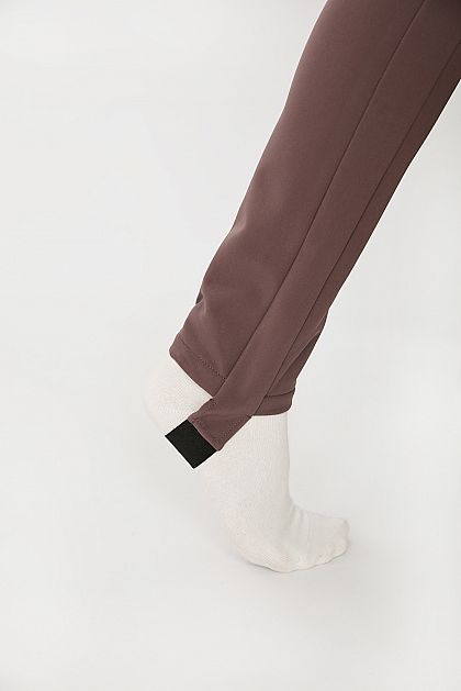 Утеплённые брюки (бондинг) со штрипками B091504