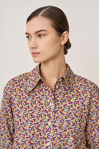 Рубашка из ткани с узором Баон Baon B1723515