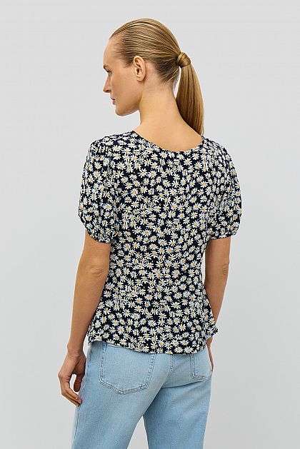 Приталенная блузка с цветочным принтом  Баон Baon B1923035
