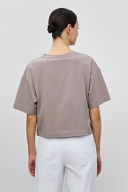 Укороченная базовая футболка  Баон Baon B2322203