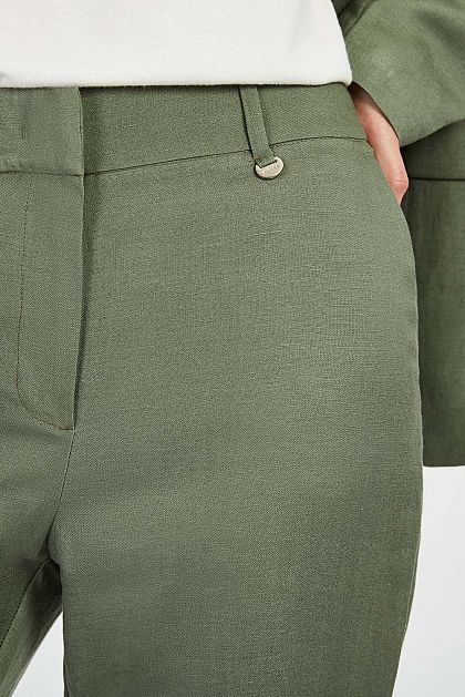 Костюмные брюки из льна Баон Baon B291010