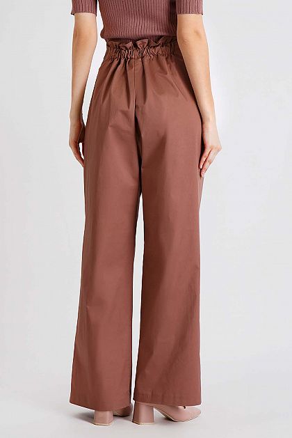 Высокие брюки со складками Баон Baon B2922007