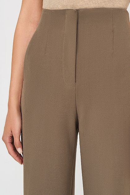 Широкие брюки с цельнокроеным поясом Баон Baon B2923522