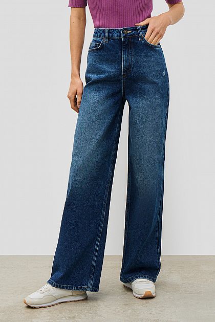 Широкие джинсы  B3022014