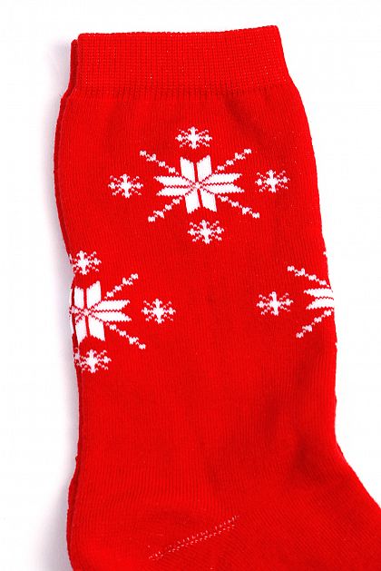 Махровые носки со снежинками B398517