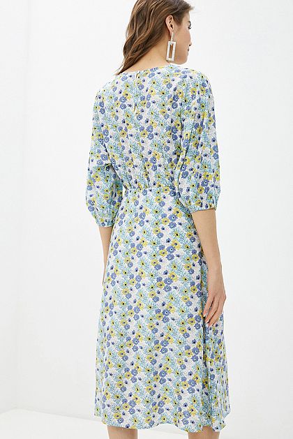 Платье-миди с цветочным узором B451100