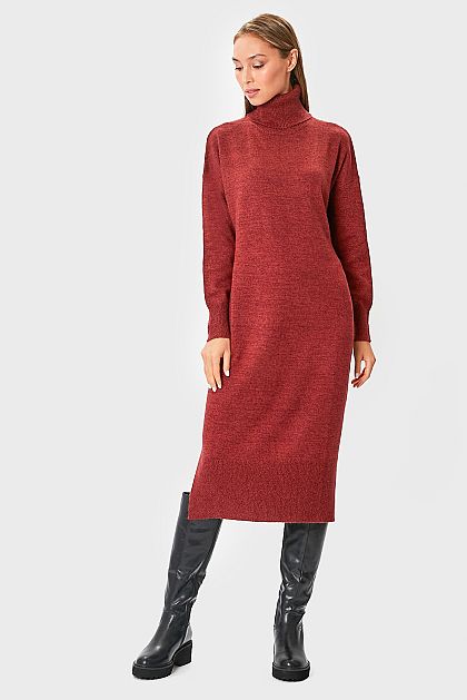 Платье-свитер с ангорой