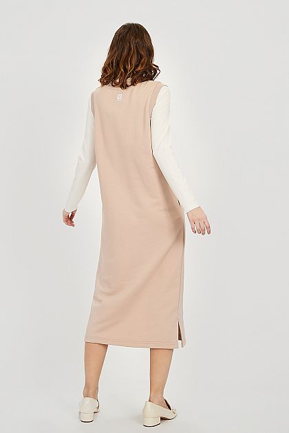Платье-толстовка без рукавов B4522016