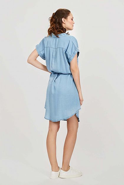 Платье-рубашка из шамбри Баон Baon B4522073