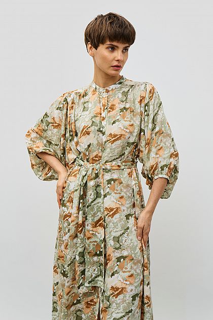 Платье-рубашка с абстрактным принтом Баон Baon B4523093
