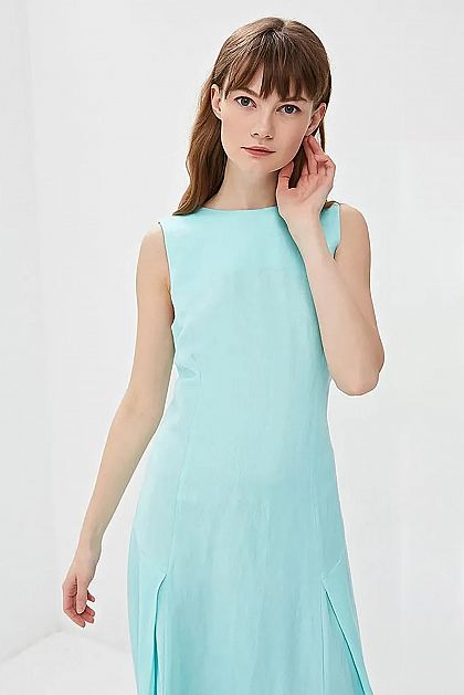 Платье-миди из смесового льна Баон Baon B459045